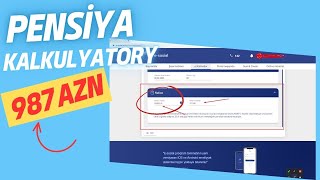 Pensiya Stajının hesablanması Pensiya kalkulyatoru e sosial Pensiya ne qeder alacağam oyrən [upl. by Sosthenna311]