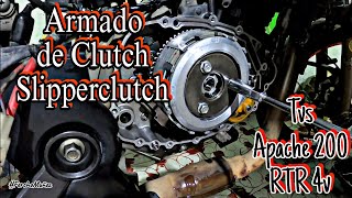 ⚙️🔧Armando el Clutch de mi Moto🛵 tvs tvsapache rtr apache200 slipperclutch mecanica Parte 4 [upl. by Naraa]