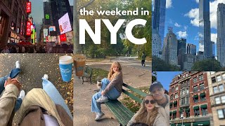 MY FIRST TIME IN NYC🍎🚕🗽🍂 travel vlog  taste tests exploring book stores amp so much more [upl. by Aimik]