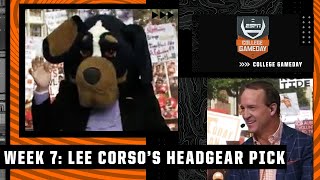 Lee Corsos headgear pick for Alabama vs Tennessee with Peyton Manning  College GameDay [upl. by Lebazej306]