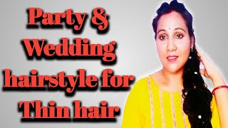 💕Hairstyle for thin hair💕Braid hairstyles for weddinghairstyle youtube stylonitymakeuptutorial [upl. by Nylrak]