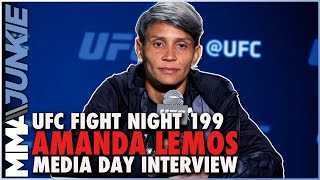 Is Amanda Lemos the next big thing at 115 She hopes so  UFCVegas45 media day [upl. by Enomys]