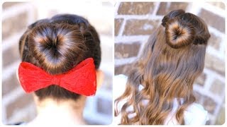 How to Create a Perfect Love Bun  Valentines Day Heart Hairstyles [upl. by Theressa]