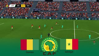 Guinea vs Senegal  Africa Cup of Nations 2024 AFCON  Full Match  23 January 2024  PES Gameplay [upl. by Bowie]