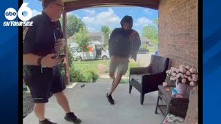 Thief caught on camera stealing package before delivery driver even leaves porch [upl. by Erelia]