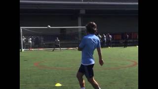 Andrea Pirlo demonstrates free kick technique for the kids of Downtown United Soccer Club [upl. by Bobbie]