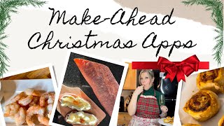 3 Easy MakeAhead Christmas Appetizers [upl. by Enaile]