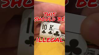 this strategy should be ILLEGAL 🤫 poker pokerhand pokerhands [upl. by Orabla956]