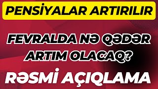 Pensiya fevralda ne qeder artacaq PENSİYA 2024 [upl. by Alleynad]