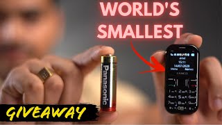 Worlds Smallest Phone Unboxing and Giveaway 🔥 Zanco tiny t2 [upl. by Erickson]