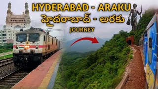 Hyderabad to araku full train journey  araku trip details  araku train journey arakutrip [upl. by Micaela]