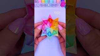 DIY paper craft ideas Infinity Star shorts art diy papercraft satisfying craft youtubeshorts [upl. by Eiknarf706]