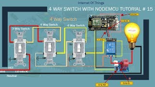 esp8366 arduino  Home Automation with Alexa  4 way switch Part 3 Tutorial  15 [upl. by Neelasor]