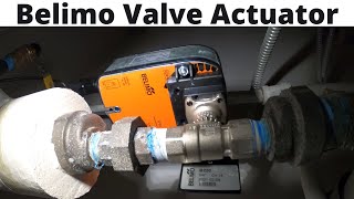 HVAC Belimo Valve Actuator Installation Belimo B220  LF24 US Hydronic Actuator Valve [upl. by Ransome400]