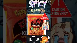 Yippee spicy kimchi ramen halloween spicy ramenreview shorts [upl. by Rehpretsirhc858]