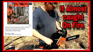 Coocheer 22quot 20quot Chainsaw UnboxingReview Worst Unboxing Ever Multiple Issues [upl. by Trilly]