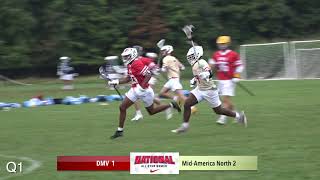 Nike National AllStar Lacrosse Games 2020  MidAmerica North vs DMV 2021s  Complete Game Film [upl. by Staley]