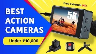 Best Action Camera Under 5000 to 10000 🔥 4k Camera for Vlogging 2024  Best Camera for MotoVlogging [upl. by Korns]