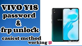 vivo Y1S vivo 2015 password amp frp unlock easiest method using unlock tools working 💯 [upl. by Asiilanna864]