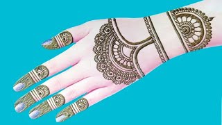 Very easy full hand mehndi design  front hand mehndi design simple  mehandi design  mehndi design [upl. by Balac]