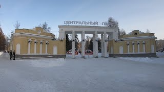 4K Novosibirsk  Winter Central Park  Russia  Новосибирск [upl. by Freiman]