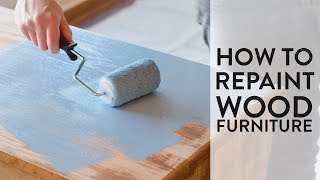 How to Repaint Furniture  Painted Dresser Makeover [upl. by Asyal]