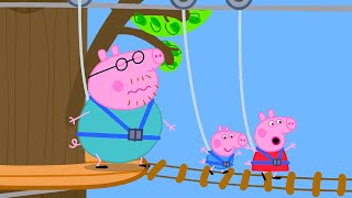 The Very Wobbly Bridge 🪵  Peppa Pig Official Full Episodes [upl. by Aynotahs]