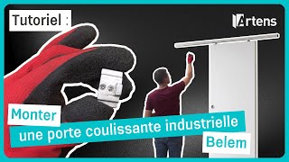 🛠 TUTO  Monter une porte coulissante industrielle Belem Artens [upl. by Edmond]