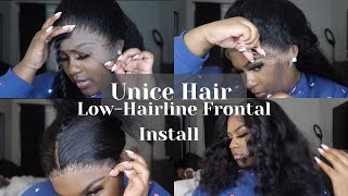 Detailed How To Install Frontal Wig W Widows Peak  Perfect Buss Down Middle Part Ft Dorsanee Hair [upl. by Braca669]