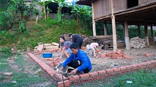 Buy Materials To Build A New Kitchen Floor Have Dinner With Family  Family Farm [upl. by Sad]