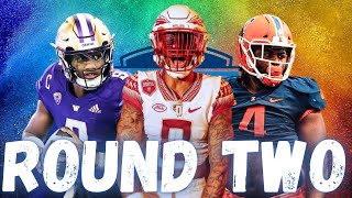 2024 NFL Mock Draft 11 with TRADES  Round Two  Jets STEAL Rodgers Replacement [upl. by Imoan904]