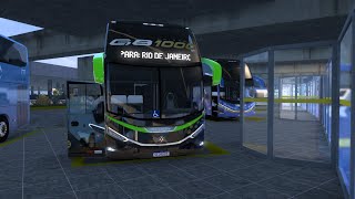 ets2 MODBUS  VIAÃ‡ÃƒO GARCIA  Unidade 1000 do Marcopolo G8 primeira live da madruga part 1 [upl. by Annette]