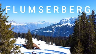 Winterwandern am Flumserberg Kanton StGallen Schweiz [upl. by Arihaz384]