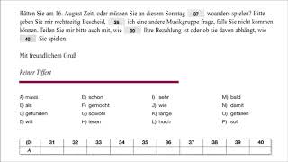 TELC B1  Sprachbausteine Teil 2 Modelltest 5  Test mit Lösung [upl. by Atirehgram161]