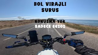 BOL VİRAJLI BAKIŞ AÇISI YOLCULUĞU  RKS RK125S  STOCK EGZOZ GOPRO HERO 12 BLACK4K [upl. by Roxine]