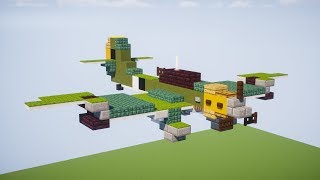 Minecraft Stuka Junkers Ju87 Dive Bomber Tutorial [upl. by Yelra943]