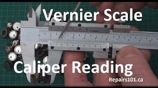 Vernier Scale Caliper Reading  Metric Imperial Decimal amp Imperial Fractions [upl. by Zolly]