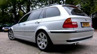 BMW E46 330d Touring met maatwerk RVS uitlaatsysteem vanaf turbo EPS Uitlaten BV [upl. by Milano]