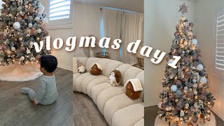 VLOGMAS Day 1 core memories  setting up our Christmas tree [upl. by Jonathon99]