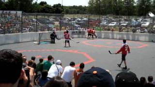 Kevin Smith at the Walter Gretzky Street Hockey Tournament [upl. by Ramburt]