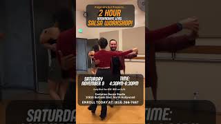 Join my upcoming 2 hour intermediate level Salsa workshop on Saturday November 9th… [upl. by Iniffit131]