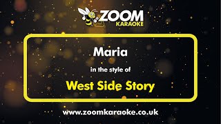 West Side Story  Maria  Karaoke Version from Zoom Karaoke [upl. by Thain]