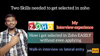 How i got selected in Zoho interview cleared  interview questions amp experience what HR expects [upl. by Yelrebmik]