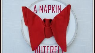 Napkin Folding  Butterfly [upl. by Manwell]