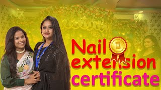 nail extension certificate day ❤️k winner holo🏆🥺🥺 কোথায় গেলাম🙄 কি কি করলাম🥰yt sunali vlog [upl. by Nare]