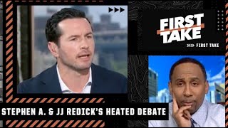 Stephen A amp JJ Redick GO AT IT debating whether the NBA has turned soft 🗣  First Take [upl. by Asselam75]