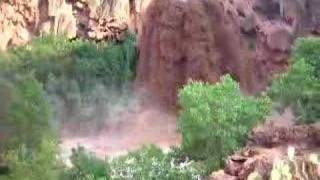 Havasu Falls Flash Flood Grand Canyon [upl. by Tsiuqram]