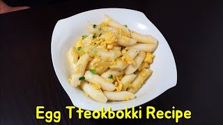 Fried Egg Tteokbokki Recipe  Easy Recipe [upl. by Meilen]