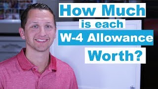 How Much is Each W4 Allowance Worth [upl. by Kcarb251]