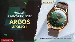 Best Budget Premium Indian Mechanical Watch  Argos ApolloII  Unboxing amp Review  Make in India [upl. by Richarda656]